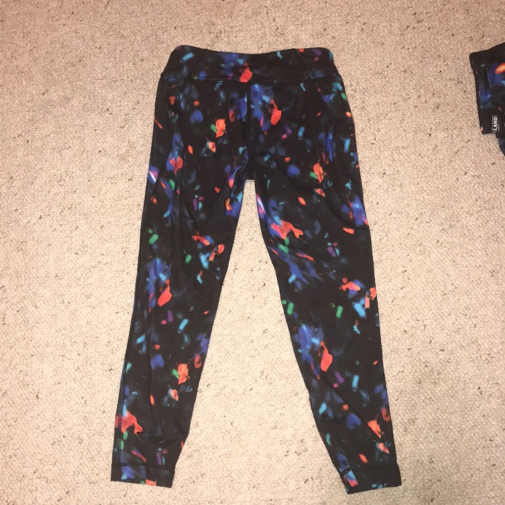 Multi colored kids leggings. Lightly worn